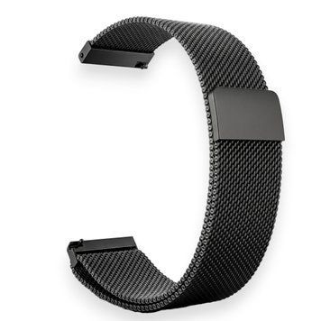 Ремінець сталевий міланська петля 22 мм для Honor Watch GS Pro чорний 0058732 фото