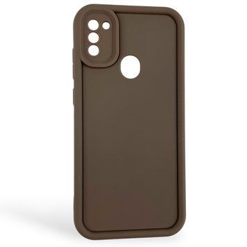 Чехол силиконовый Soft Touch для Samsung Galaxy A11 коричневый (Полная защита камеры) 0053973 фото