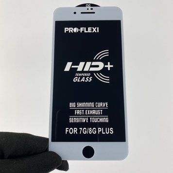 Защитное стекло для телефона Apple iPhone 7 Plus противоударное полноэкранное на айфон 7 плюс белое 0001055 фото