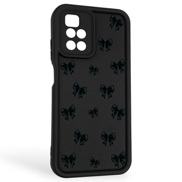 Чехол силиконовый Soft Touch с 3D принтом для Xiaomi Redmi 10 черный (Полная защита камеры) 0040656 фото