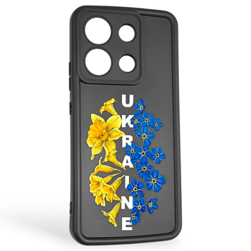 Чохол силіконовий Soft Touch з 3D принтом для Xiaomi Redmi Note 13 4G чорний (Повний захист камери) 0042350 фото