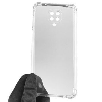 Чехол для Xiaomi Redmi Note 9S с бронь углами выше экрана противоударный на сяоми редми нот 9с прозрачный 0000453 фото
