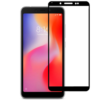 Защитное стекло для телефона Xiaomi Redmi 6 противоударное полноэкранное на сяоми редми 6 черное 0038889 фото