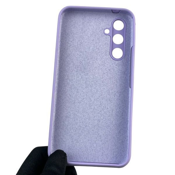 Чохол для Samsung Galaxy A54 5G (SM-A546E) силіконовий з мікрофіброю нековзний на самсунг а54 5г бузковий 0032071 фото