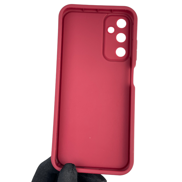 Чохол силіконовий Soft Touch з 3D принтом Майнкрафт для Samsung Galaxy A05S (SM-A057) бордовий (Повний захист камери) 0041118 фото