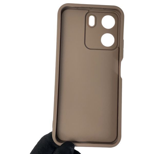 Чехол силиконовый Soft Touch с 3D принтом для Xiaomi Poco C65 коричневый (Полная защита камеры) 0040710 фото