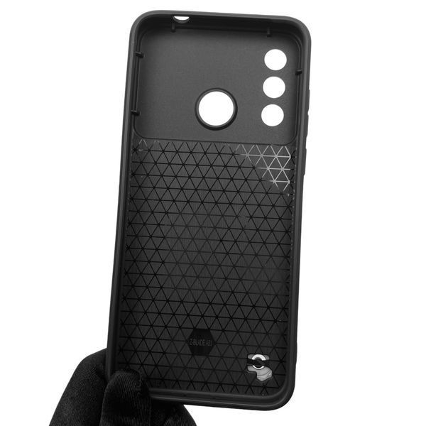 Чохол для ZTE Blade A53 броньований з кільцем зі шторкою на камеру на зте блейд а53 чорний 0002228 фото