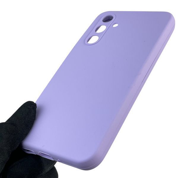 Чохол для Samsung Galaxy A54 5G (SM-A546E) силіконовий з мікрофіброю нековзний на самсунг а54 5г бузковий 0032071 фото