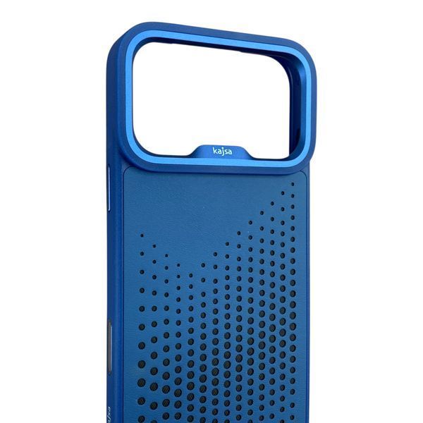 Чехол Kajsa Splendid Circle для iPhone 17 Pro Max синий Blue Plus (MagSafe, металлическое кольцо камеры, премиум) 0062062 фото