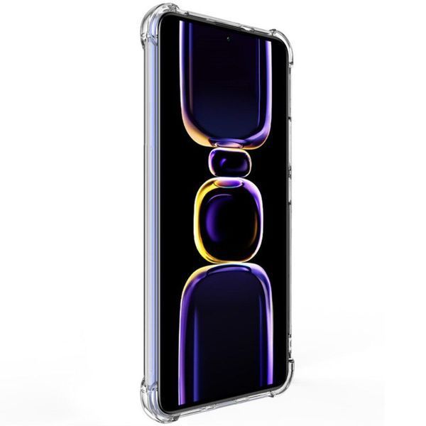 Чехол-накладка для Xiaomi Redmi K60 прозрачная с бронь углами с защитой камеры противоударная (сяоми редми к60) 0061753 фото