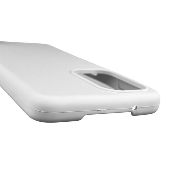 Чехол для Tecno Camon 19 (CI6n) силиконовый с микрофиброй нескользящий на техно камон 19 белый 0032238 фото