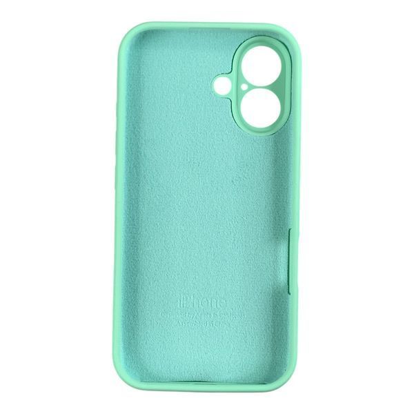 Чехол Silicone Case для Apple iPhone 16 зеленый Avocado Green (софт-тач, полная защита камеры) 0061911 фото