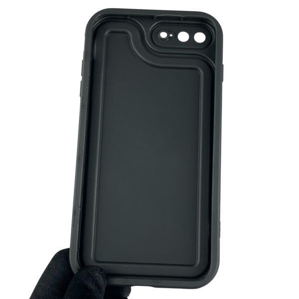 Чехол для Apple iPhone 8 Plus с 3д рисунком детский женский объёмный на айфон 8 плюс черный 0013530 фото