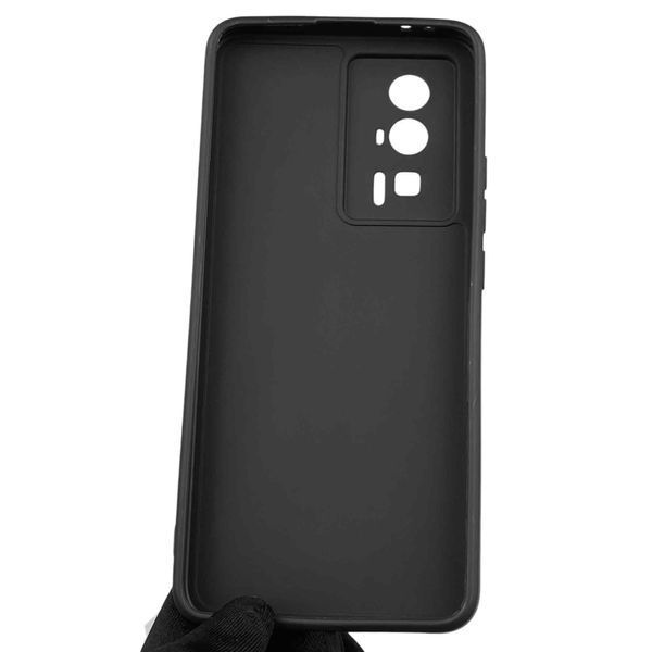 Чехол для Xiaomi Poco F5 Pro с квадратными гранями с защитой камеры на сяоми поко ф5 про чёрный 0012682 фото