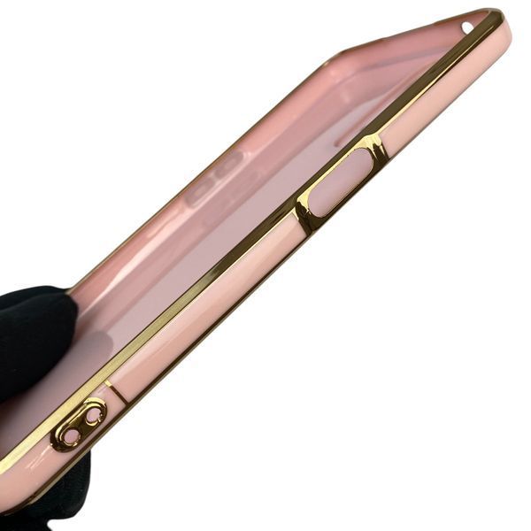Чохол для OPPO A96 (4G) глянцевий із захистом камери із золотою окантовкою на оппо а96 4г пудровий gs1 0019596 фото