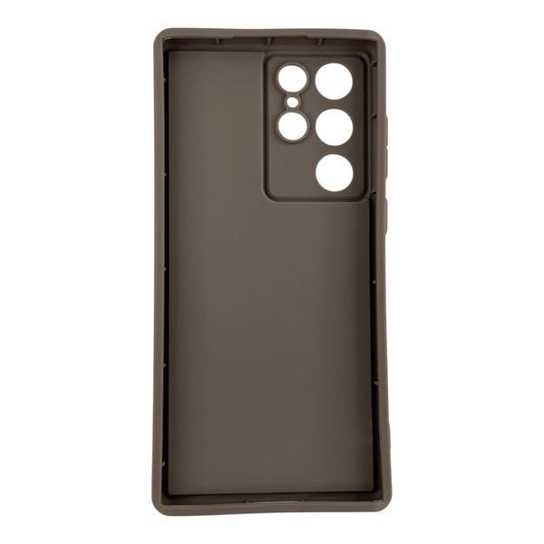 Чохол силіконовий Soft Touch для Samsung Galaxy S22 Ultra коричневий (Повний захист камери) 0054068 фото