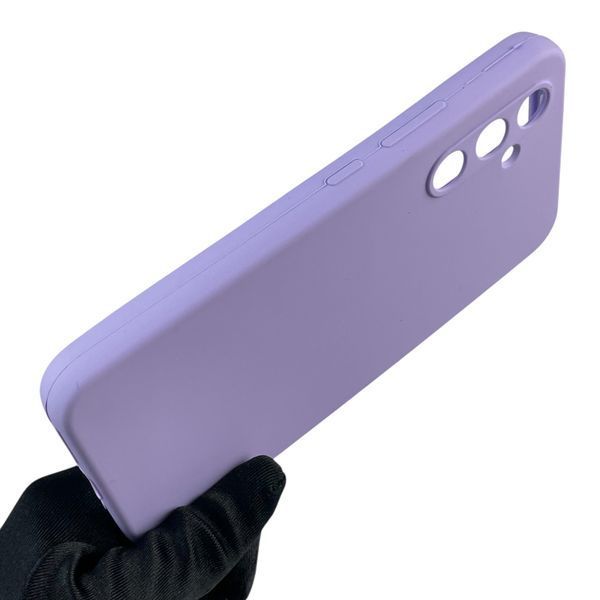 Чохол для Samsung Galaxy A54 5G (SM-A546E) силіконовий з мікрофіброю нековзний на самсунг а54 5г бузковий 0032071 фото
