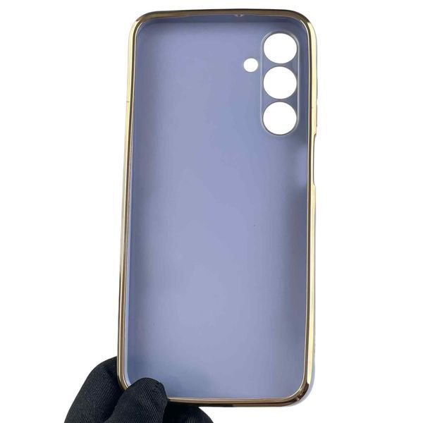 Чехол для Samsung Galaxy A25 5G (SM-A256B) женский с золотой окантовкой на самсунг а25 5г синий 0012202 фото