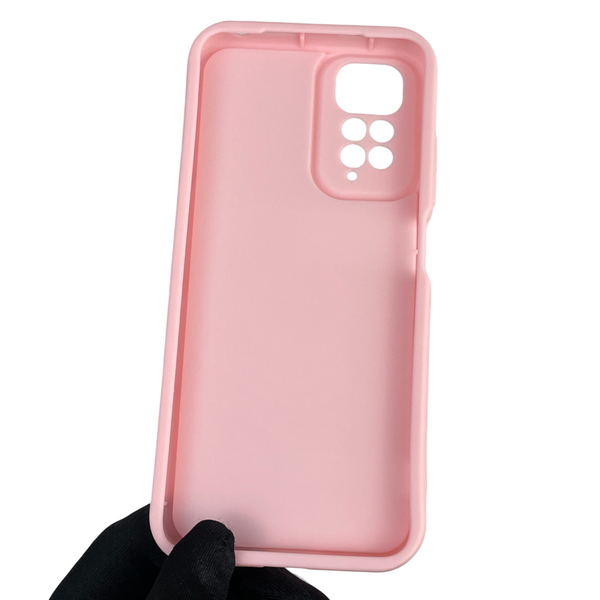 Чехол силиконовый Soft Touch для Xiaomi Redmi Note 11 розовый (Полная защита камеры) 0039962 фото