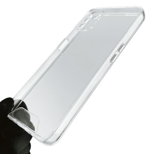 Чохол для Oppo A53 щільний із металевимі кнопкамі на оппо а53 прозорий 0002299 фото