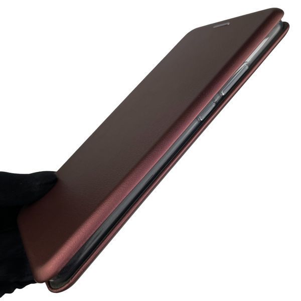 Чехол-книжка для OPPO A15 с подставкой на оппо а15 бордовая 0001707 фото