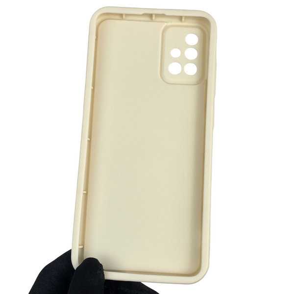 Чохол силіконовий Soft Touch з 3D принтом Майнкрафт для Samsung Galaxy A51 (SM-A515F) молочний (Повний захист камери) 0041288 фото