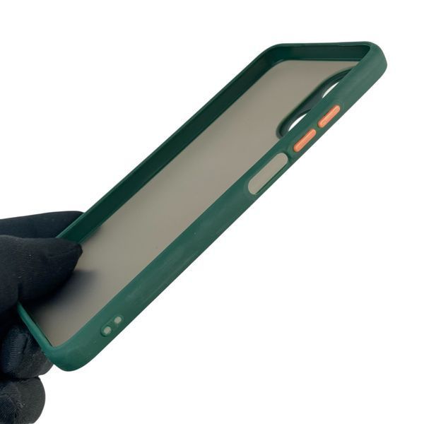 Чохол для телефона OPPO A17 з високими бортами із захистом камери на оппо а17 темно-зелений 0025900 фото