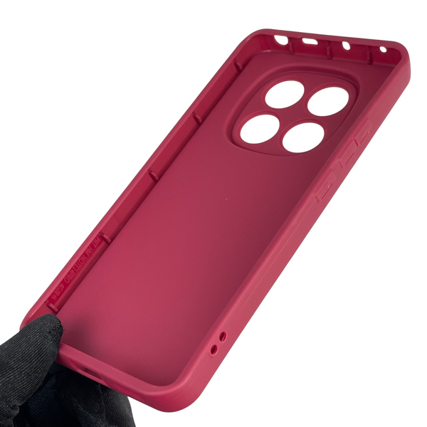 Чохол силіконовий Soft Touch з 3D принтом для Xiaomi Redmi Note 14 Pro 4G бордовий (Повний захист камери) 0040897 фото