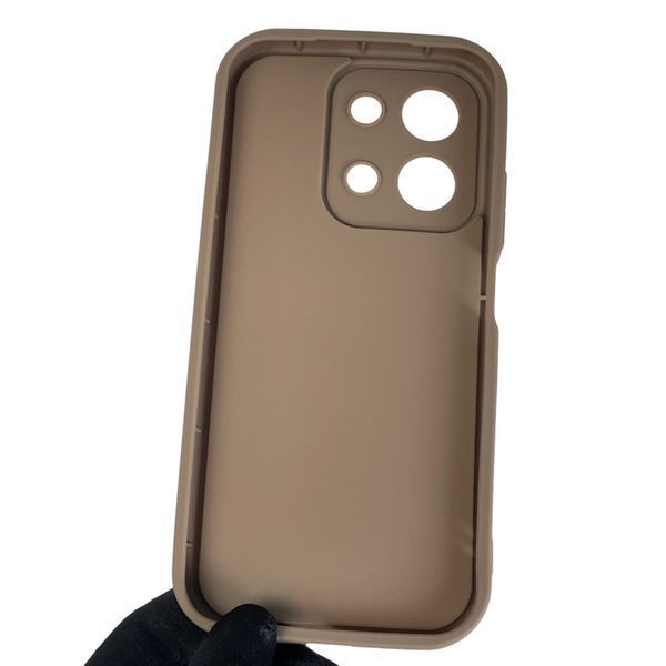 Чехол силиконовый Soft Touch с 3D принтом для Xiaomi Redmi 15C EU коричневый (Полная защита камеры) 0044494 фото