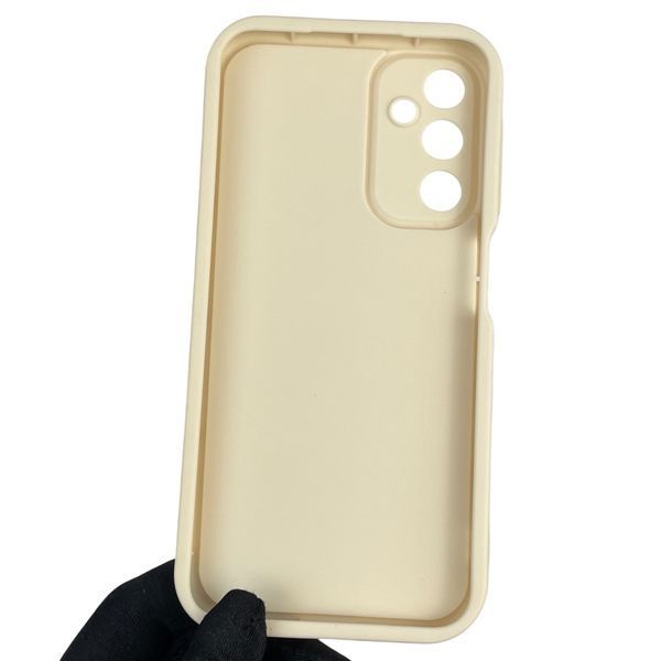 Чехол силиконовый оригинальный Soft Touch с 3D принтом смешного теда мишки для Samsung Galaxy A24 (SM-A245F) молочный (Полная защита камеры) 0048639 фото