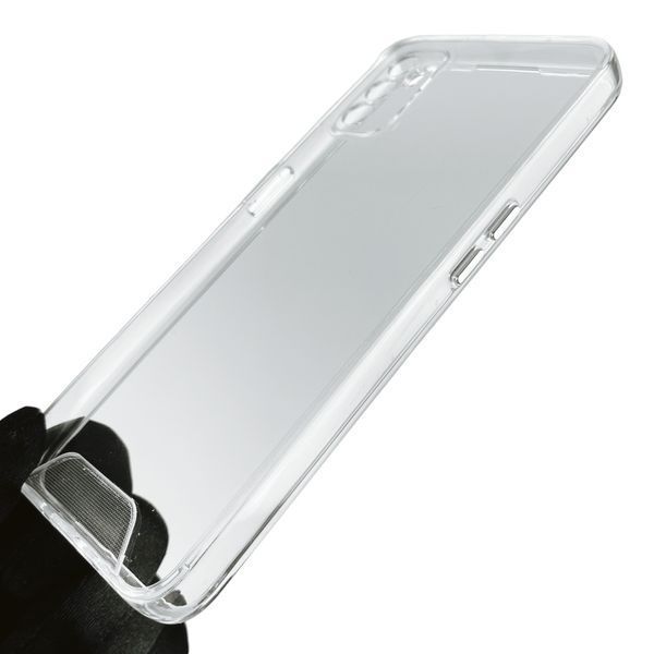 Чохол для Oppo A53 щільний із металевимі кнопкамі на оппо а53 прозорий 0002299 фото