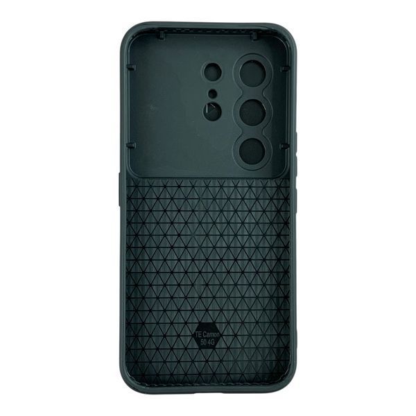 Чохол із шторкою камери для Tecno Camon 50 (CN5) чорний (армований, кільце-тримач) 0059859 фото
