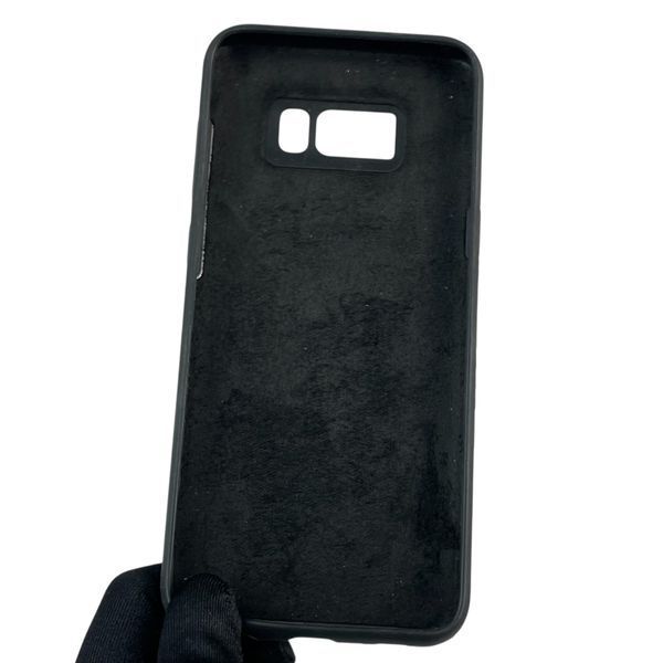 Чохол для Samsung Galaxy S8 Plus силіконовий з мікрофіброю нековзний на самсунг с8 плюс чорний 0032228 фото
