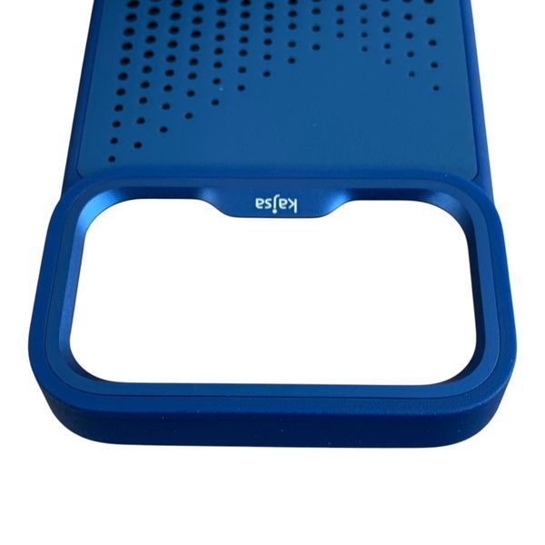 Чехол Kajsa Splendid Circle для iPhone 17 Pro Max синий Blue Plus (MagSafe, металлическое кольцо камеры, премиум) 0062062 фото