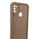 Чехол силиконовый Soft Touch для Samsung Galaxy A11 коричневый (Полная защита камеры) 0053973 фото 3