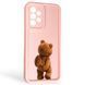Чохол силіконовий Soft Touch з 3D принтом кумедний тед ведмідик для Samsung Galaxy A33 5G (SM-A336) рожевий (Повний захист камери) 0049198 фото 1
