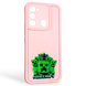 Чехол силиконовый Soft Touch с 3D принтом Майнкрафт для TECNO Spark Go 2022 (KG5m) розовый (Полная защита камеры) 0041338 фото 1