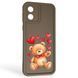 Чохол силіконовий оригінальний Soft Touch з 3D принтом милий ведмедик для Motorola Moto E13 (PAXT0034) коричневий (Повний захист камери) 0043214 фото 1