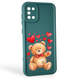 Чохол силіконовий оригінальний Soft Touch з 3D принтом милий ведмедик для Samsung Galaxy A31 (SM-A315F) темно-зелений (Повний захист камери) 0043474 фото 1