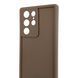 Чохол силіконовий Soft Touch для Samsung Galaxy S22 Ultra коричневий (Повний захист камери) 0054068 фото 4