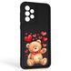 Чехол силиконовый Soft Touch с 3D принтом милый мишка для Samsung Galaxy A33 5G (SM-A336) черный (Полная защита камеры) 0044803 фото 1