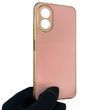 Чехол для OPPO A18 4G CPH2591 с защитой камеры с золотой окантовкой на оппо а18 пудровый gs1