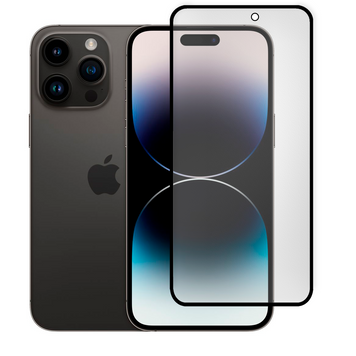 Защитное стекло МАТОВОЕ для телефона Apple iPhone 14 Pro Max противоударное на айфон 14 про макс черное 0038947 фото