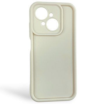 Чехол силиконовый Soft Touch для Tecno Spark Go 2025 молочный (Полная защита камеры) 0054463 фото