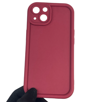 Чехол силиконовый Soft Touch для Apple iPhone 13 бордовый (Полная защита камеры) 0039357 фото