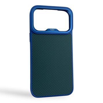 Чехол Kajsa Glamorous Mini Checkered для iPhone 18 Pro Max синий Blue Plus (MagSafe, металлическое кольцо камеры, премиум) 0062172 фото