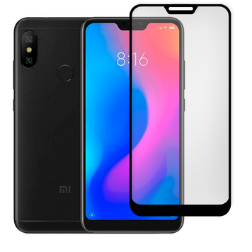 Защитное стекло МАТОВОЕ для телефона Xiaomi Mi A2 Lite противоударное полноэкранное на сяоми ми а2 лайт черное 0039080 фото
