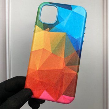 Чохол для Apple iPhone 11 шкіряний з мікрофіброю яскравий на айфон 11 різнокольоровий 0000251 фото