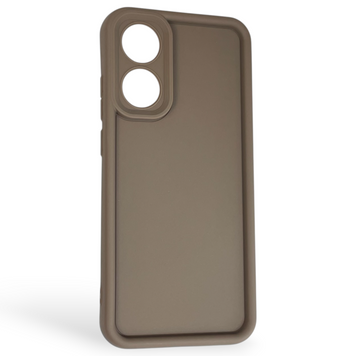 Чехол силиконовый Soft Touch для OPPO A78 4G коричневый (Полная защита камеры) 0044281 фото