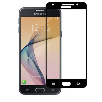 Защитное стекло для телефона Samsung Galaxy J5 Prime G570 противоударное на самсунг г5 прайм г570 черное 0038335 фото
